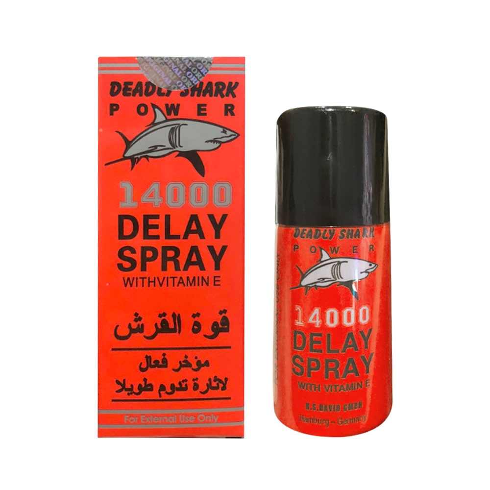 Chai xịt Đức Power Deadly Shark 14000 kéo dài thời gian - Chai 40ml