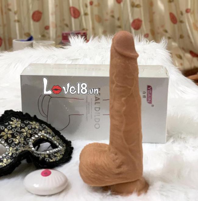 Dương vật silicone gắn tường Real Dildo – Rung thụt sưởi ấm